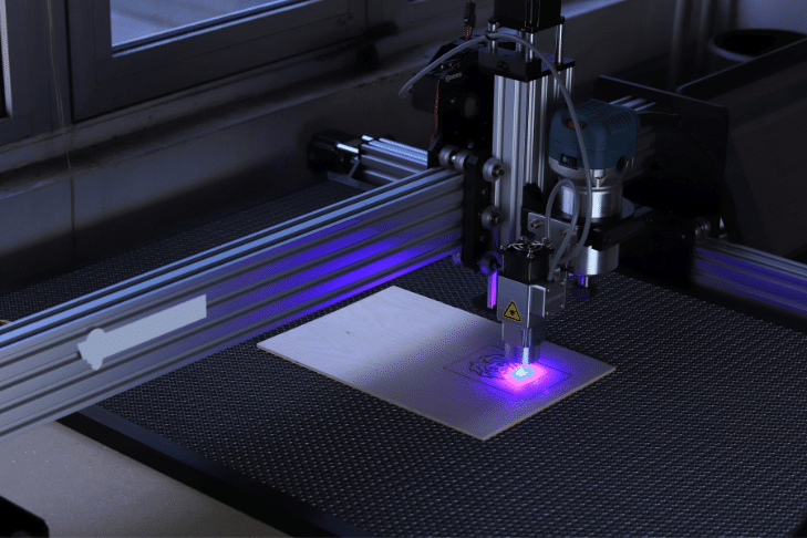image of a cnc laser cutter